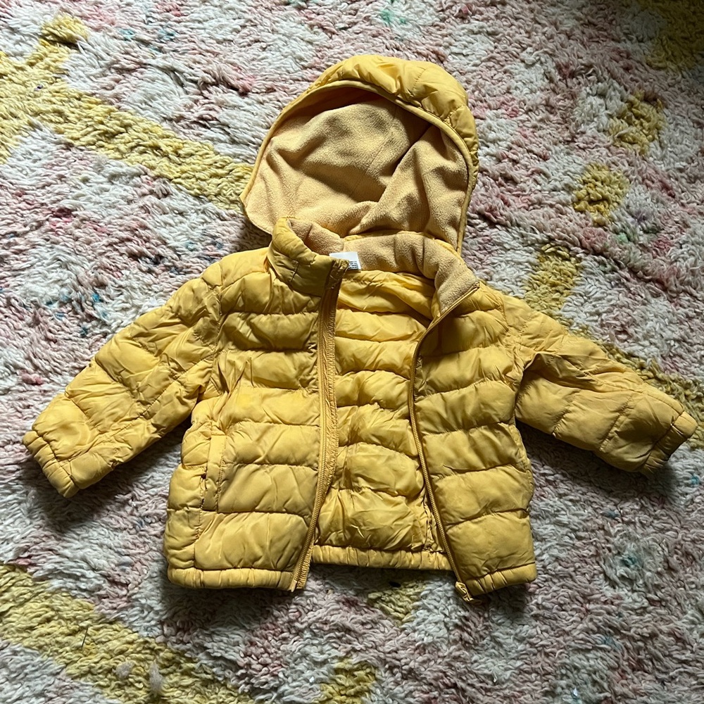 Uniqlo Kids Yellow Puffer Jacket